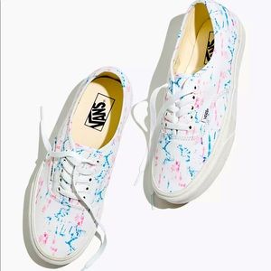 Madewell x Vans® Unisex Authentic Lace-Up Sneakers in Tie-Dye Canvas